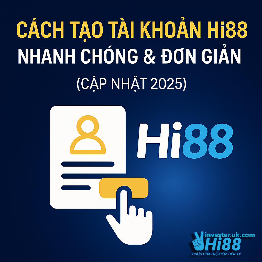 Cách Tạo Tài Khoản Hi88 Nhanh Chóng và Đơn Giản (Cập Nhật 2025) 10 Cách Tạo Tài Khoản Hi88 Nhanh Chóng và Đơn Giản (Cập Nhật 2025)