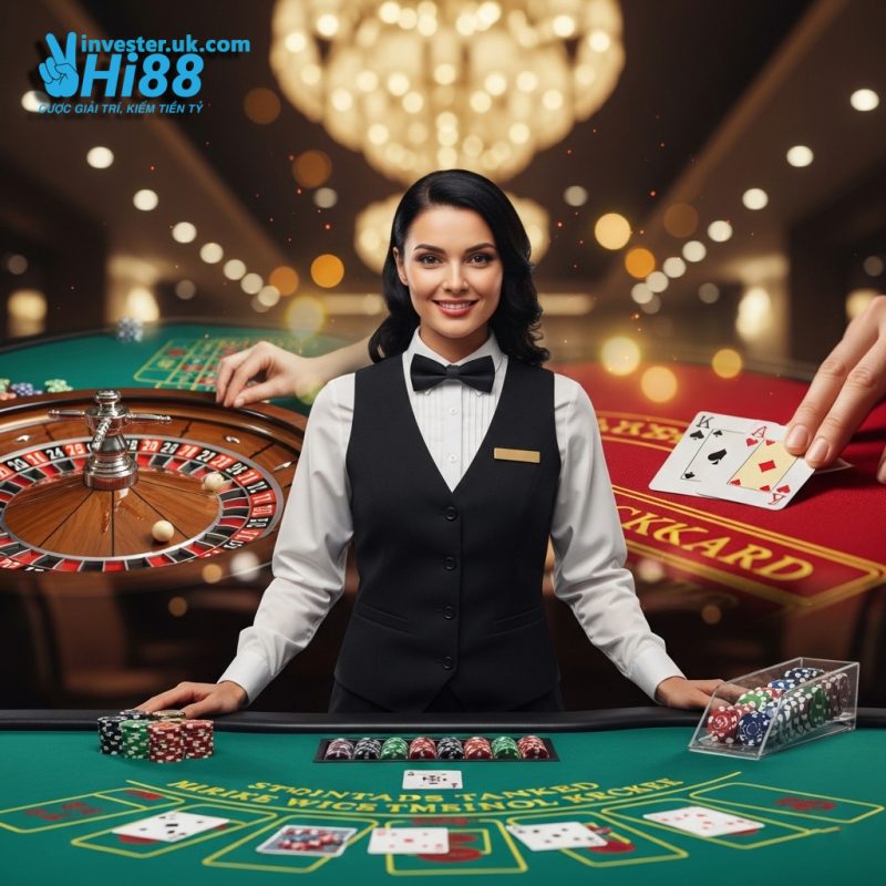 Live Casino Hi88: Trải Nghiệm Sòng Bạc Trực Tuyến Chân Thực Nhất