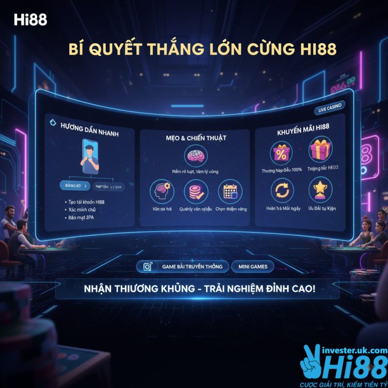 Sảnh Game Bài Hi88 – Khám Phá Thiên Đường Đổi Thưởng Đỉnh Cao 2025 1 Sảnh Game Bài Hi88 – Khám Phá Thiên Đường Đổi Thưởng Đỉnh Cao 2025