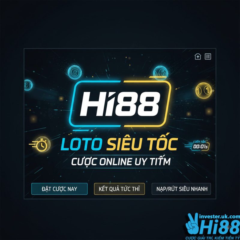 Hi88 loto siêu tốc: Trải nghiệm lô đề Online tốc độ, tỷ lệ ăn cực cao