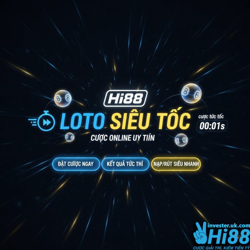 Hi88 loto siêu tốc: Trải nghiệm lô đề Online tốc độ, tỷ lệ ăn cực cao
